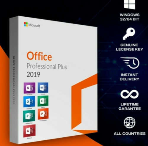 Microsoft Office 2019 Pro Plus - Lifetime License Key 1PC